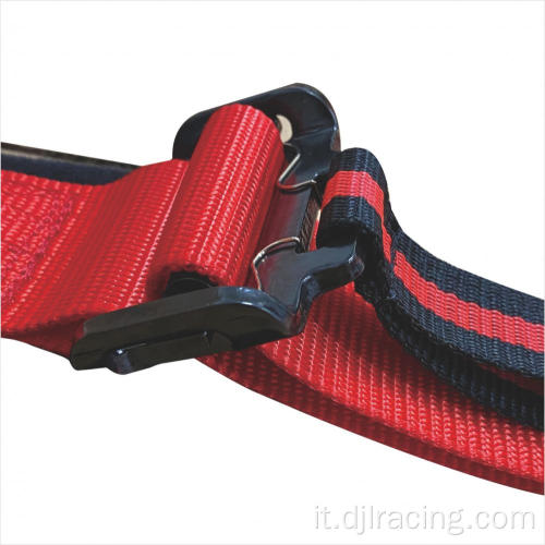 Cintura di cinghia di sedile per cablaggio a 5 punti rossa
